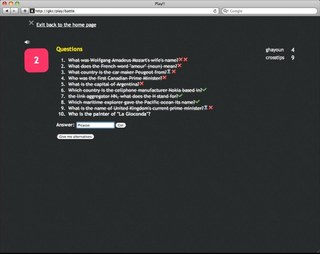Kwissle screenshot