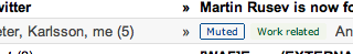 Muted conversations in Gmail