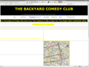 Ugliest site of the month - The Backyard Comedy Club