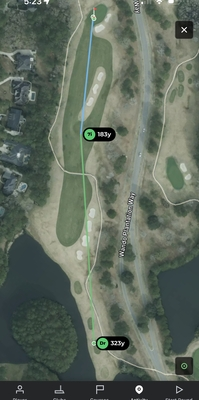 Cart path bounce is my jam