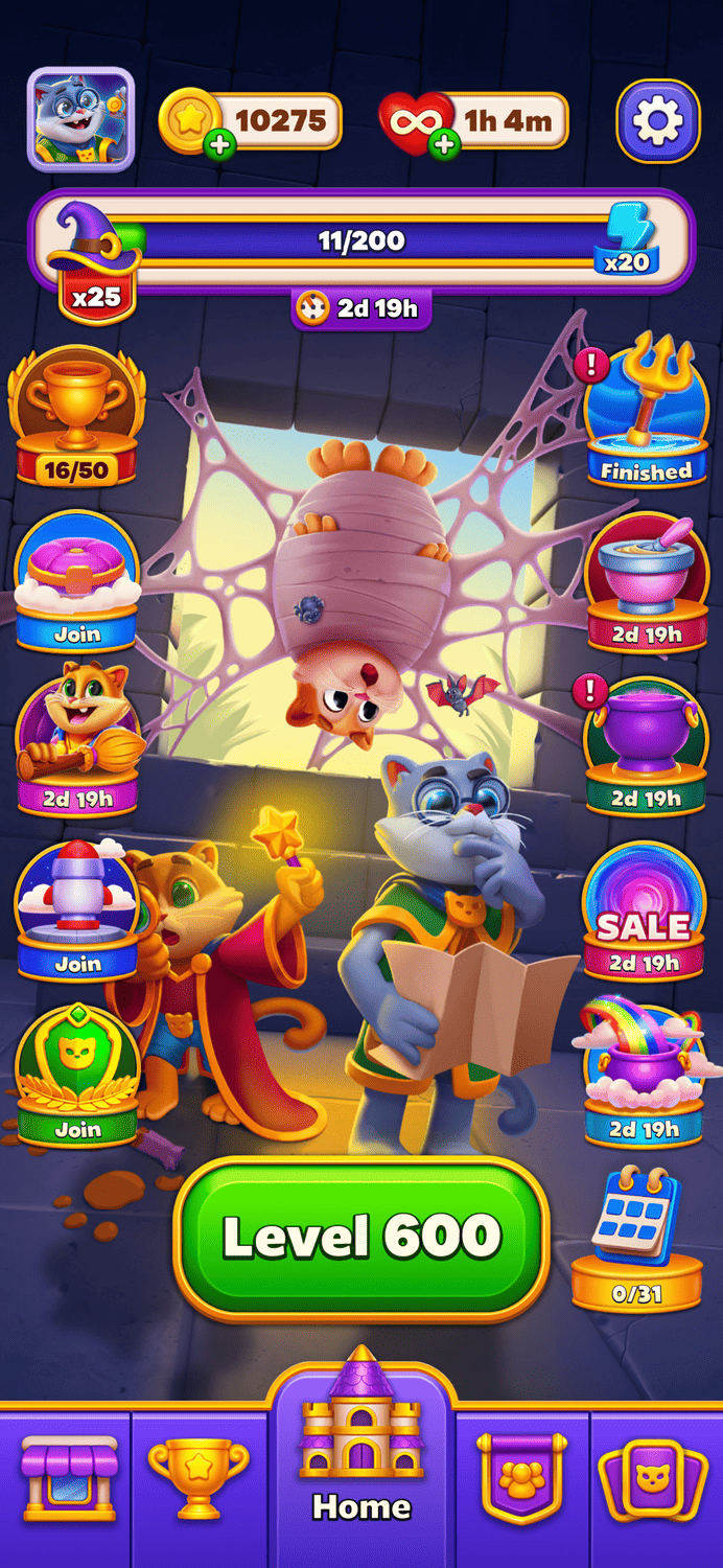 Level 600 on Magic Sort