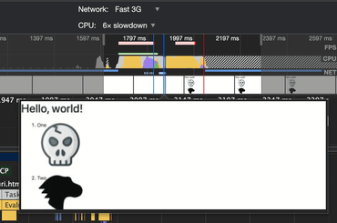 Performance with data URLs