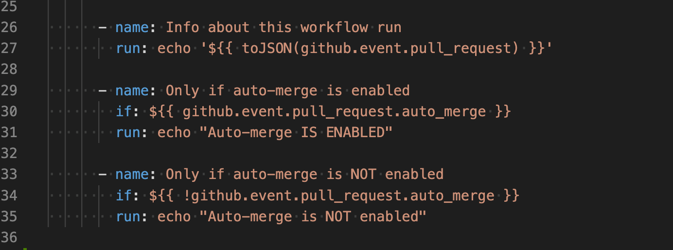 How to know if a PR has auto-merge enabled in a GitHub Action workflow ...