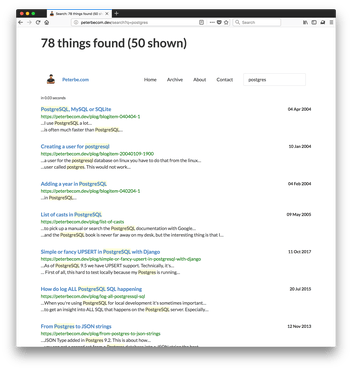 Synonym set up for 'postgres' and 'postgresql'