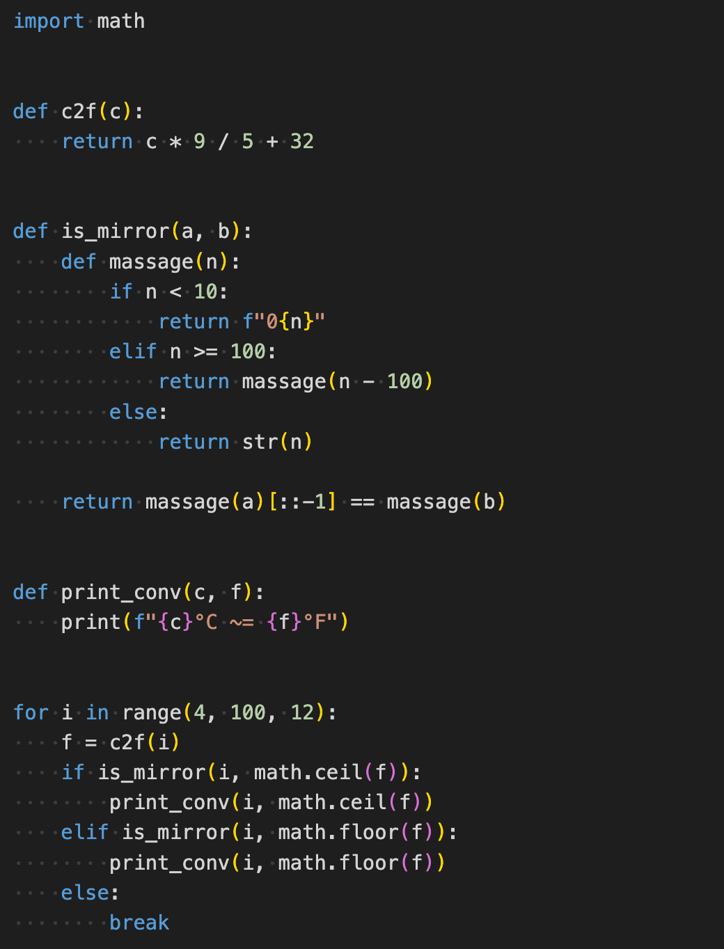 Converting Celsius to Fahrenheit with Python - Peterbe.com