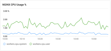 NGINX CPU Usage %