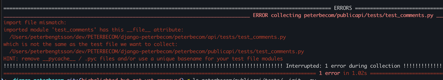 pytest "import file mismatch" - Peterbe.com
