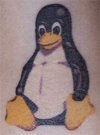 Tux tattooed